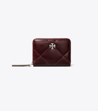 Lille Kira Diamond Quilt Distressed Zip-Around Wallet