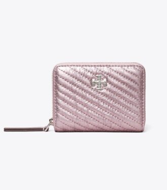 Lille Kira Moto Quilt Metallic Zip-Around Wallet