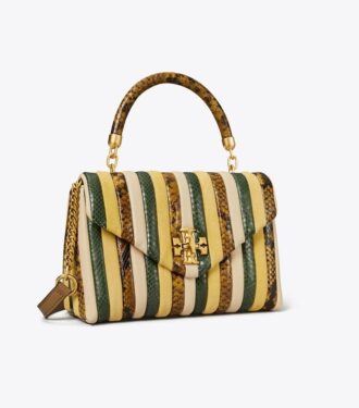 Lille Kira Stripe Top-Handle Satchel