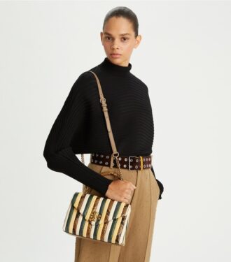 Lille Kira Stripe Top-Handle Satchel