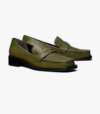 Loafers med firkantet tå