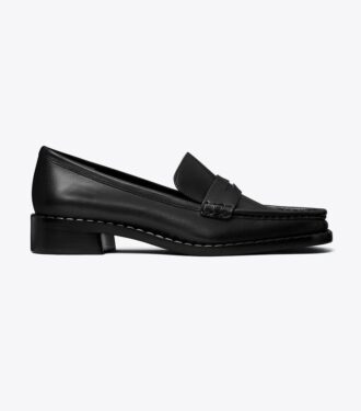 Loafers med firkantet tå
