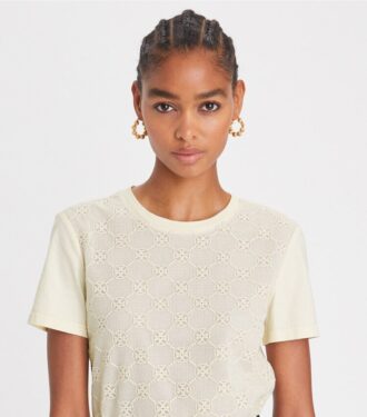 Logo-blonder-T-shirt