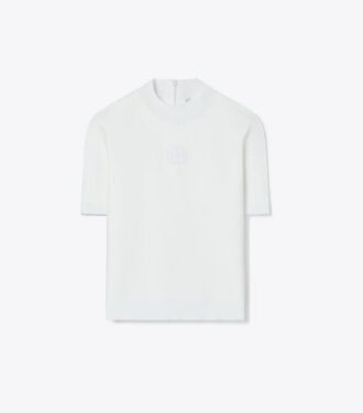 Logo-T-shirt med høj hals