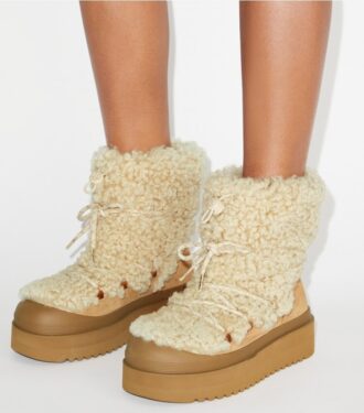 Mellow Shearling snørestøvle