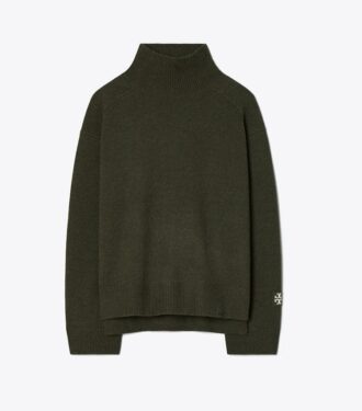 Merinould-rullekravesweater
