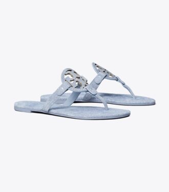 Miller sandal i trykt ruskind