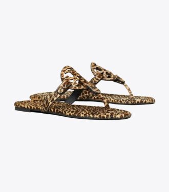 Miller sandal med printet kalveskind Miller sandal med printet kalveskind