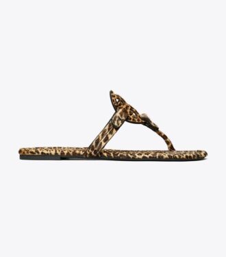 Miller sandal med printet kalveskind Miller sandal med printet kalveskind