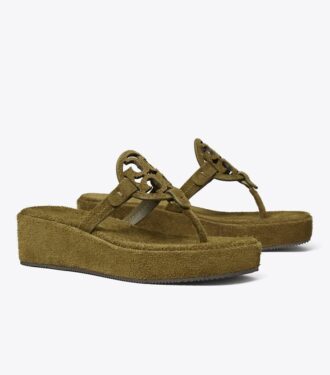 Miller suede kilehælssandal Miller suede kilehælssandal