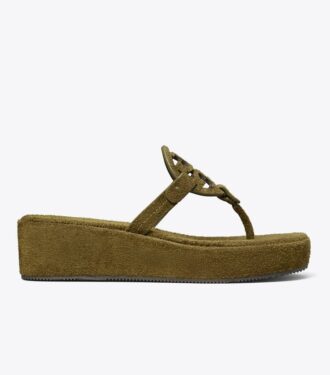 Miller suede kilehælssandal Miller suede kilehælssandal