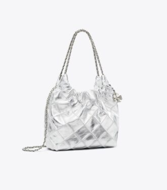 Mini Fleming Metallic Hobo-taske