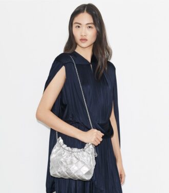 Mini Fleming Metallic Hobo-taske