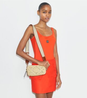Mini Miller Raffia Crossbody Taske