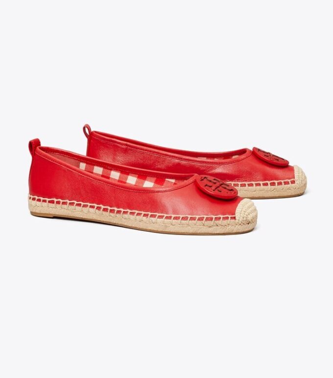 Minnie ballet-espadrille, læder