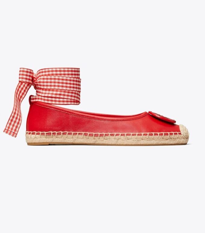 Minnie ballet-espadrille, læder