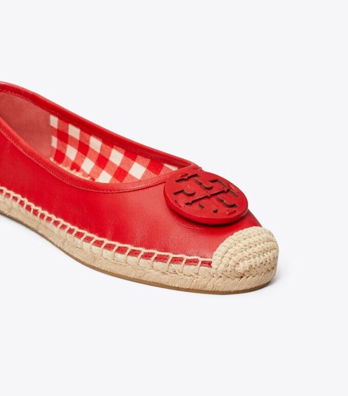 Minnie ballet-espadrille, læder