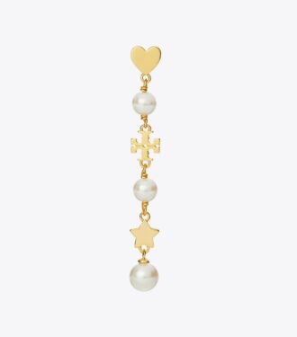 Moondance Pearl And Heart øreringe