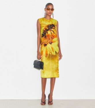 Organza-kjole med print