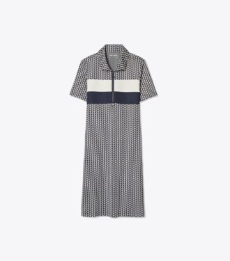 Performance Jacquard Color-Block kjole