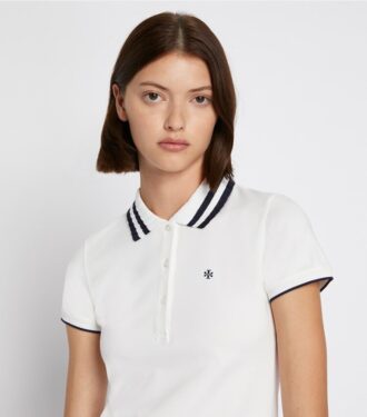 Performance Piqué Pleated Collar Polo