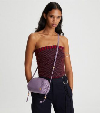 Perlebesat rem Blød mini crossbody Perlebesat rem Blød mini crossbody