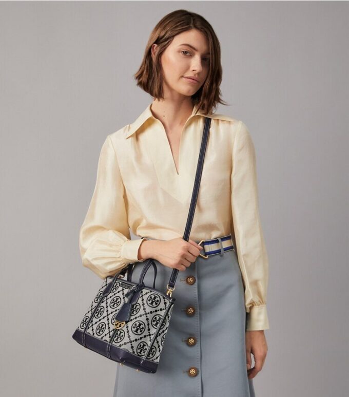 Perry T Monogram lille tote med tre rum