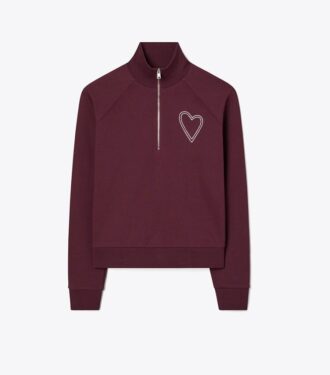 Pick Stitch Heart French Terry Sweatshirt