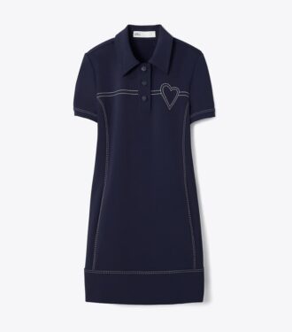Pick Stitch Stretch Polo-kjole