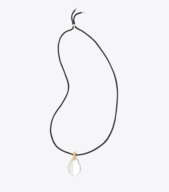 Pierced Large Pendant Necklace