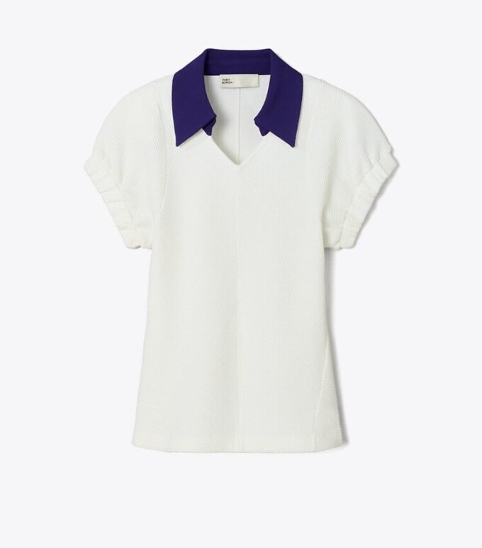 Polo i bomuld og silke Polo i bomuld og silke