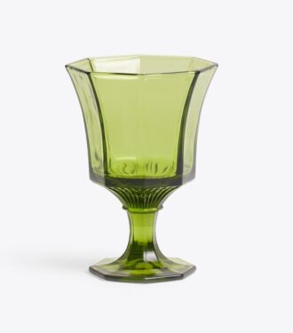 Presset glas vandglas, sæt med 4
