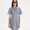 Printet bomulds-poplin-kjole