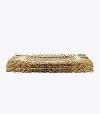 Rektangulær Raffia-dækkeserviet, sæt med 4 Rektangulær Raffia-dækkeserviet, sæt med 4