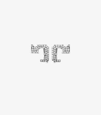 Runway Pavé Serif T clip-on øreringe