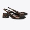 Slingback-pumps med kappe Slingback-pumps med kappe