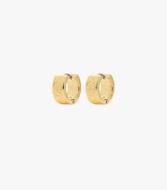 Små Icon T Monogram hoop øreringe