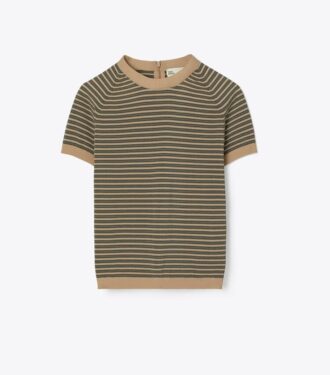 Stribet nylon-rullekrave