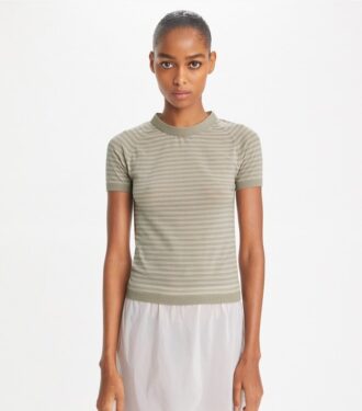 Stribet nylon-rullekrave