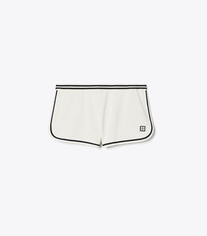 Stribet tennisshorts