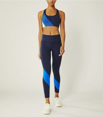 Superhøjtaljede, vægtløse leggings med farveblokke