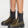 T Monogram Chelsea Lug Boot
