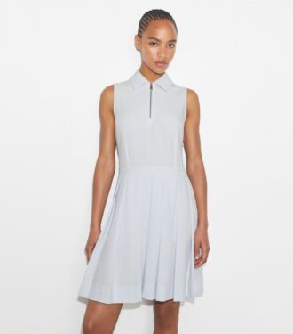 T Monogram Jacquard plisseret golfkjole