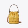 T Monogram Perforeret læder Mini Bucket Bag