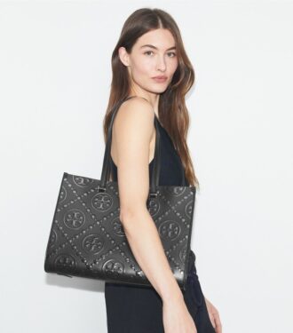 T Monogram præget tote