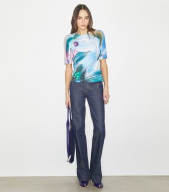 T-shirt i bomuld med print