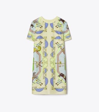 T-shirt-kjole med silkefor