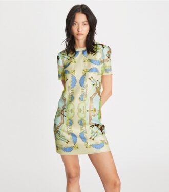 T-shirt-kjole med silkefor