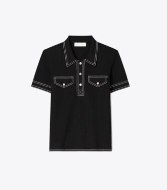 Topstitch uldpoloshirt