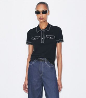 Topstitch uldpoloshirt